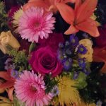 coping with losing mom, flowers, funeral, brilliant color, memorial service,